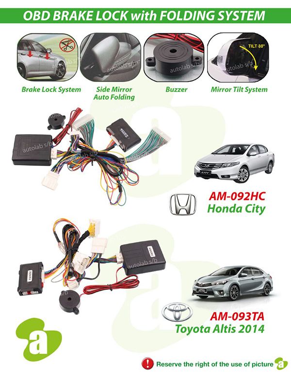 Buy Auto Fold Mirror Module for TOYOTA, HONDA, KIA, HYUNDAI, MAZDA, SUZUKI, NISSAN, SUBARU